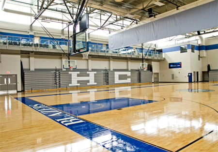 Hood College Athletic Center basketball court